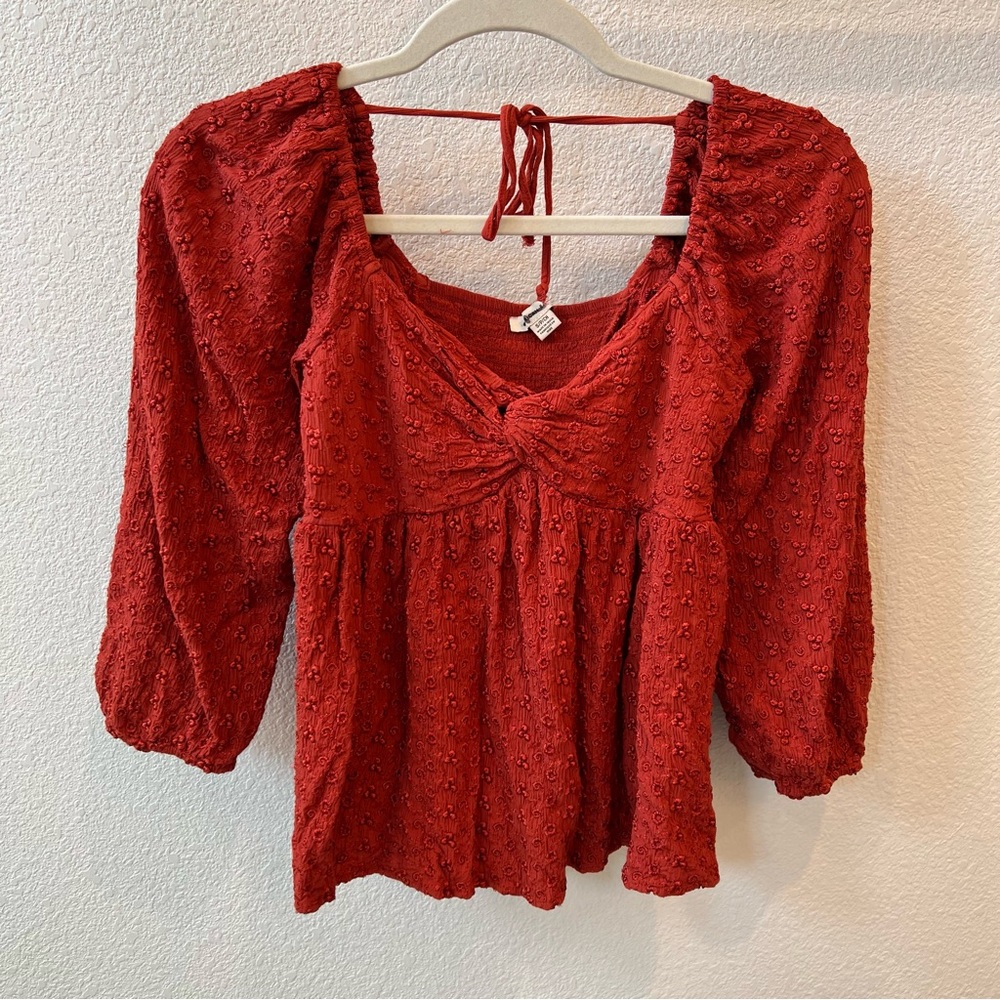 AMERICAN EAGLE Baby Doll 3/4 sleeve Top